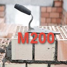 Раствор цементный марки М200